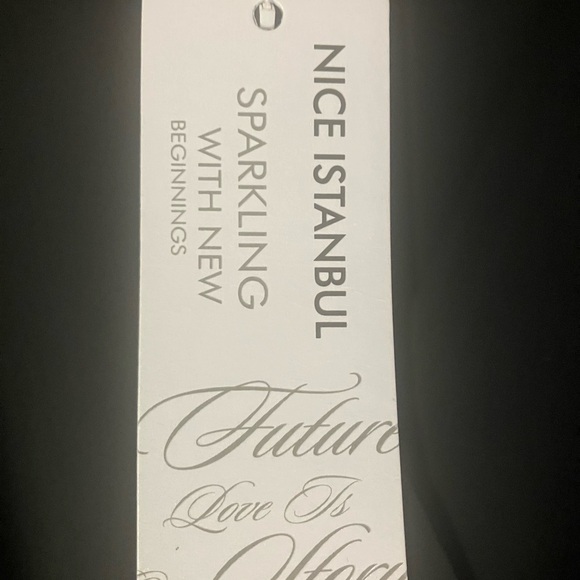 NWT $85 Nice Istanbul flirty mini dress with tiered skirt & slight puff sleeves - Picture 8 of 14